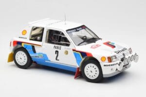 Peugeot 205 T16 #2 A. Vatanen / T. Harryman Rally Monte Carlo 1985 Norev 1:18 184864 Kovina – slika 6 od 8