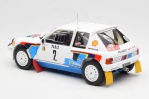 Peugeot 205 T16 #2 A. Vatanen / T. Harryman Rally Monte Carlo 1985 Norev 1:18 184864 Kovina – slika 7 od 8