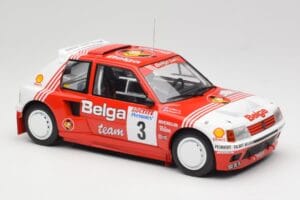 Peugeot 205 T16 #3 B. Darniche / A. Mahe Rally Ypres 1985 IXO 1:18 18RMC135 Kovina – slika 4 od 6