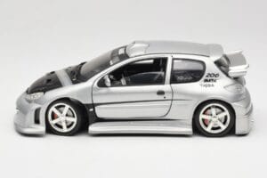 Peugeot 206 MTK Srebrna Solido 1:18 1817 Kovina – slika 4 od 8