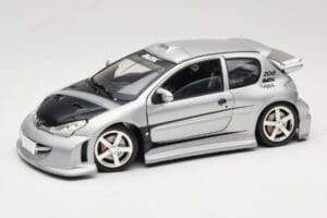 Peugeot 206 MTK Srebrna Solido 1:18 1817 Kovina