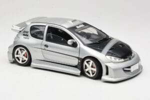 Peugeot 206 MTK Srebrna Solido 1:18 1817 Kovina – slika 6 od 8