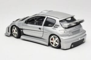 Peugeot 206 MTK Srebrna Solido 1:18 1817 Kovina – slika 7 od 8