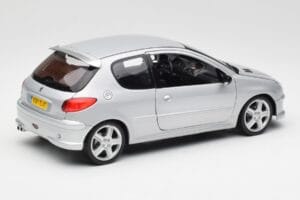 Peugeot 206 RC Aluminium Srebrna Norev 1:18 184726 Kovina – slika 3 od 8