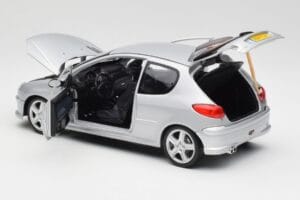 Peugeot 206 RC Aluminium Srebrna Norev 1:18 184726 Kovina – slika 5 od 8