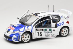 Peugeot 206 WRC #15 G. Panizzi / H. Panizzi WRC 1999 Solido 1:18 9016 Kovina – slika 2 od 8