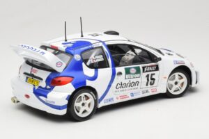 Peugeot 206 WRC #15 G. Panizzi / H. Panizzi WRC 1999 Solido 1:18 9016 Kovina – slika 3 od 8
