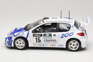 Peugeot 206 WRC #15 G. Panizzi / H. Panizzi WRC 1999 Solido 1:18 9016 Kovina – slika 4 od 8