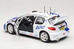 Peugeot 206 WRC #15 G. Panizzi / H. Panizzi WRC 1999 Solido 1:18 9016 Kovina – slika 5 od 8