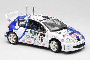 Peugeot 206 WRC #15 G. Panizzi / H. Panizzi WRC 1999 Solido 1:18 9016 Kovina – slika 6 od 8
