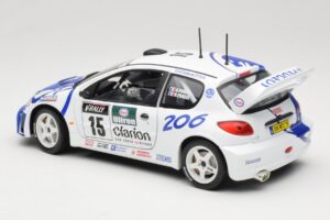 Peugeot 206 WRC #15 G. Panizzi / H. Panizzi WRC 1999 Solido 1:18 9016 Kovina – slika 7 od 8