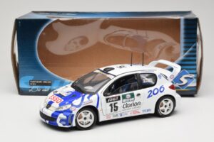 Peugeot 206 WRC #15 G. Panizzi / H. Panizzi WRC 1999 Solido 1:18 9016 Kovina – slika 8 od 8