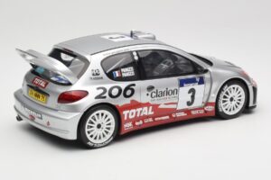 Peugeot 206 WRC #3 G. Panizzi / H. Panizzi Rally Tour de Corse 2002 Otto 1:18 OT1085 Smola – slika 2 od 6