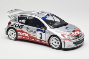Peugeot 206 WRC #3 G. Panizzi / H. Panizzi Rally Tour de Corse 2002 Otto 1:18 OT1085 Smola – slika 4 od 6