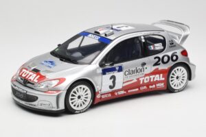 Peugeot 206 WRC #3 G. Panizzi / H. Panizzi Rally Tour de Corse 2002 Otto 1:18 OT1085 Smola