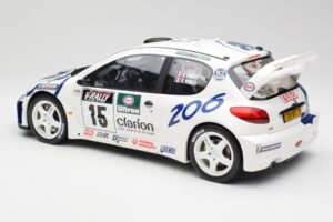 Peugeot 206 WRC G. Panizzi / H. Panizzi Tour de Corse 1999 Otto 1:12 G081 Smola – slika 5 od 6