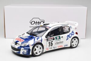 Peugeot 206 WRC G. Panizzi / H. Panizzi Tour de Corse 1999 Otto 1:12 G081 Smola – slika 6 od 6