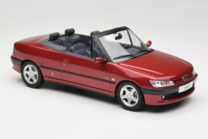 Peugeot 306 Kabriolet Rdeča Otto 1:18 OT042 Smola – slika 4 od 6