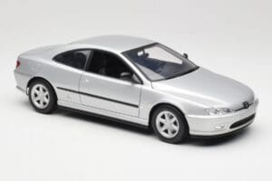Peugeot 406 Coupe Srebrna Gate 1:18 01024 Kovina – slika 6 od 8