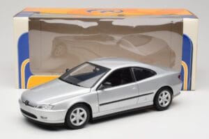 Peugeot 406 Coupe Srebrna Gate 1:18 01024 Kovina – slika 8 od 8