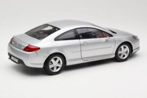 Peugeot 407 Coupe Srebrna Norev 1:18 184747 Kovina – slika 3 od 8
