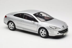 Peugeot 407 Coupe Srebrna Norev 1:18 184747 Kovina – slika 6 od 8