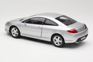 Peugeot 407 Coupe Srebrna Norev 1:18 184747 Kovina – slika 7 od 8