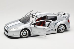 Peugeot 407 Racing Srebrn Solido 1:18 90642 Kovina – slika 2 od 8