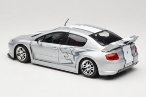Peugeot 407 Racing Srebrn Solido 1:18 90642 Kovina – slika 7 od 8