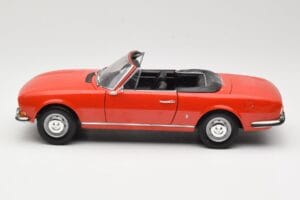Peugeot 504 Kabriolet Rdeč Norev 1:18 184754 Kovina – slika 4 od 8