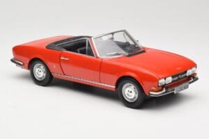 Peugeot 504 Kabriolet Rdeč Norev 1:18 184754 Kovina – slika 6 od 8
