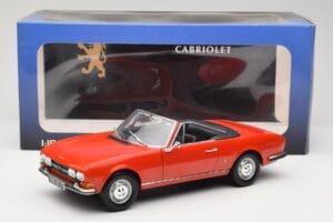Peugeot 504 Kabriolet Rdeč Norev 1:18 184754 Kovina – slika 8 od 8
