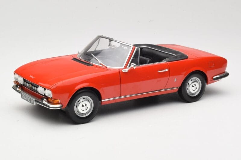 Peugeot 504 Kabriolet Rdeč Norev 1:18 184754 Kovina