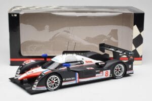 Peugeot 908 HDi LMP1 #8 S. Sarrazin / P. Lamy / S. Bourdais 24 Hours of Le Mans 2nd 2007 Minichamps 1:18 150071208 Kovina – slika 6 od 6