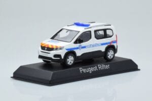 Peugeot Rifter Police Municipale Bel Norev 1:43 479067 Kovina – slika 2 od 4
