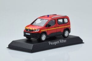 Peugeot Rifter Pompiers Rdeč Norev 1:43 479069 Kovina – slika 2 od 4
