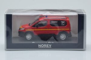 Peugeot Rifter Pompiers Rdeč Norev 1:43 479069 Kovina – slika 4 od 4
