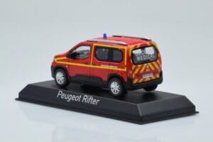 Peugeot Rifter Pompiers Secours Medical Rdeč Norev 1:43 479070 Kovina – slika 3 od 4