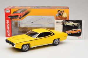 Plymouth Satellite Daisy Dukes of Hazzard Auto World 1:18 AWSS105/06 Kovina – slika 8 od 8