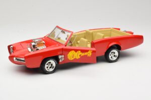 Pontiac GTO Monkeemobile Rdeč ERTL 1:18 33150 Kovina – slika 2 od 8