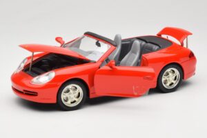 Porsche 911 996 Kabriolet Rdeč Mira 1:18 6930 Kovina – slika 2 od 8
