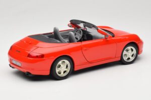 Porsche 911 996 Kabriolet Rdeč Mira 1:18 6930 Kovina – slika 3 od 8