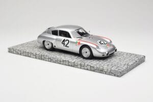Porsche 356B 1600 GS Carrera GTL Abarth #42 H. Herrmann / H. Linge Targa Florio 1962 Minichamps 1:18 107626842 Smola – slika 4 od 6