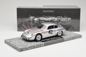 Porsche 356B 1600 GS Carrera GTL Abarth #42 H. Herrmann / H. Linge Targa Florio 1962 Minichamps 1:18 107626842 Smola – slika 6 od 6