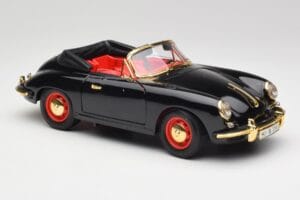 Porsche 356B Kabriolet Črn Bburago 1:18 3031D Kovina – slika 6 od 8