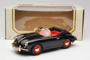 Porsche 356B Kabriolet Črn Bburago 1:18 3031D Kovina – slika 8 od 8