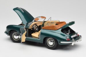 Porsche 356B Kabriolet Zelen Bburago 1:18 3051-M1 Kovina – slika 5 od 8