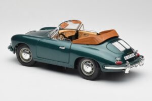 Porsche 356B Kabriolet Zelen Bburago 1:18 3051-M1 Kovina – slika 7 od 8