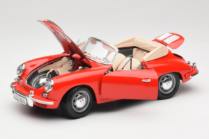 Porsche 356B Kabriolet Rdeč Tchibo 1:18 45703 Kovina – slika 2 od 8