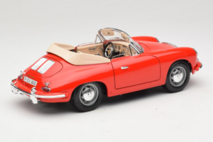 Porsche 356B Kabriolet Rdeč Tchibo 1:18 45703 Kovina – slika 3 od 8